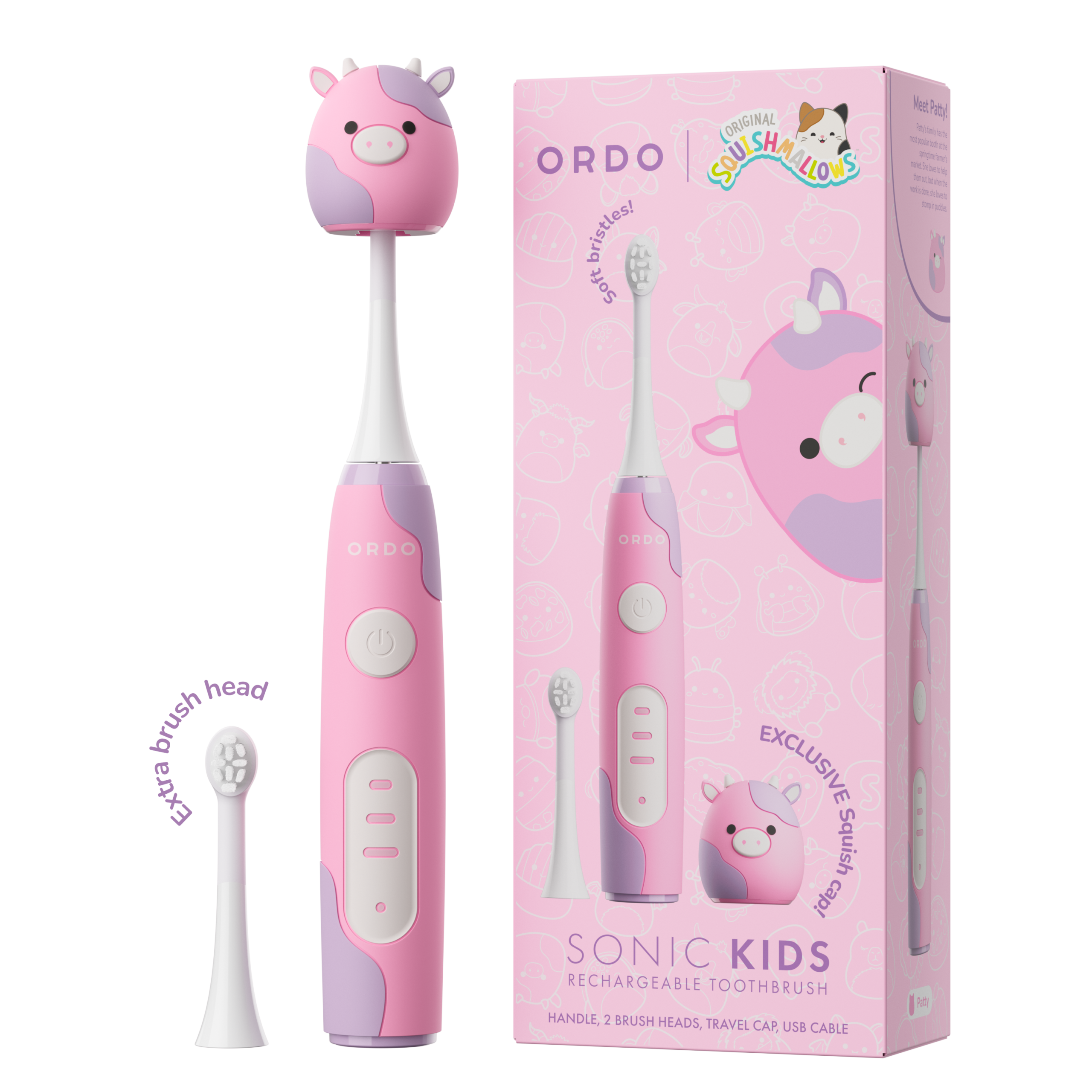 Зубная щетка ORDO Squishmallows Patty Kids